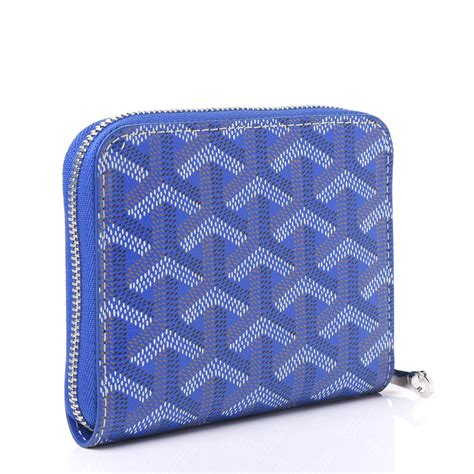 goyard light blue|goyard blue wallet men's.